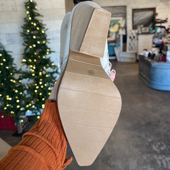 Lux Cream Rhinestone Boots - Picture 4 of 5